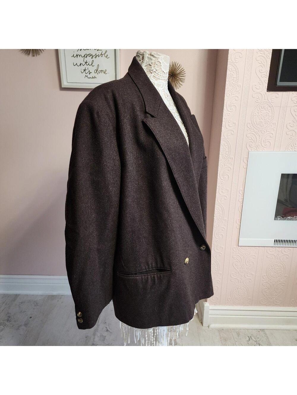 Flawless Vintage SISLEY Made in Italy PURA LANA blazer jacket See measure